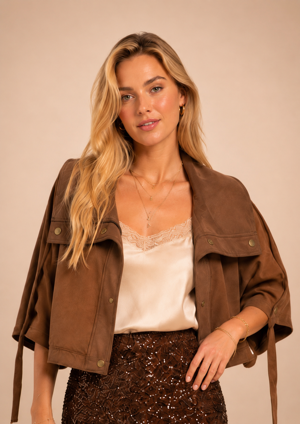 Veste Oryn Patchwork Kaki - Image 2