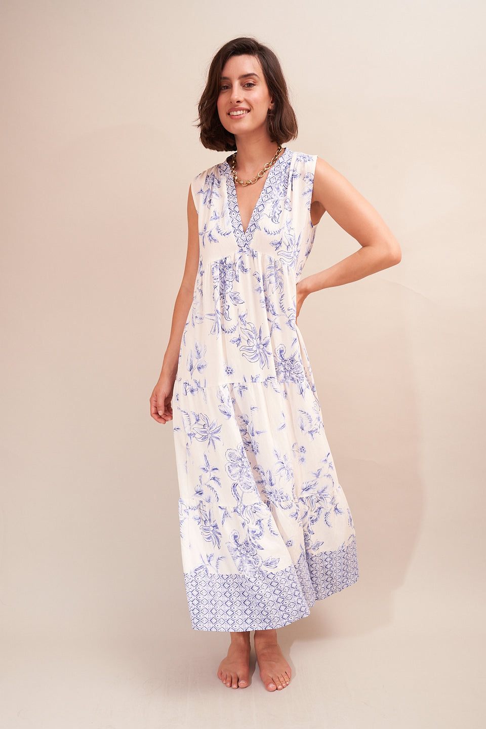 Robe Yes 10305 Bleu-1 - Image 1