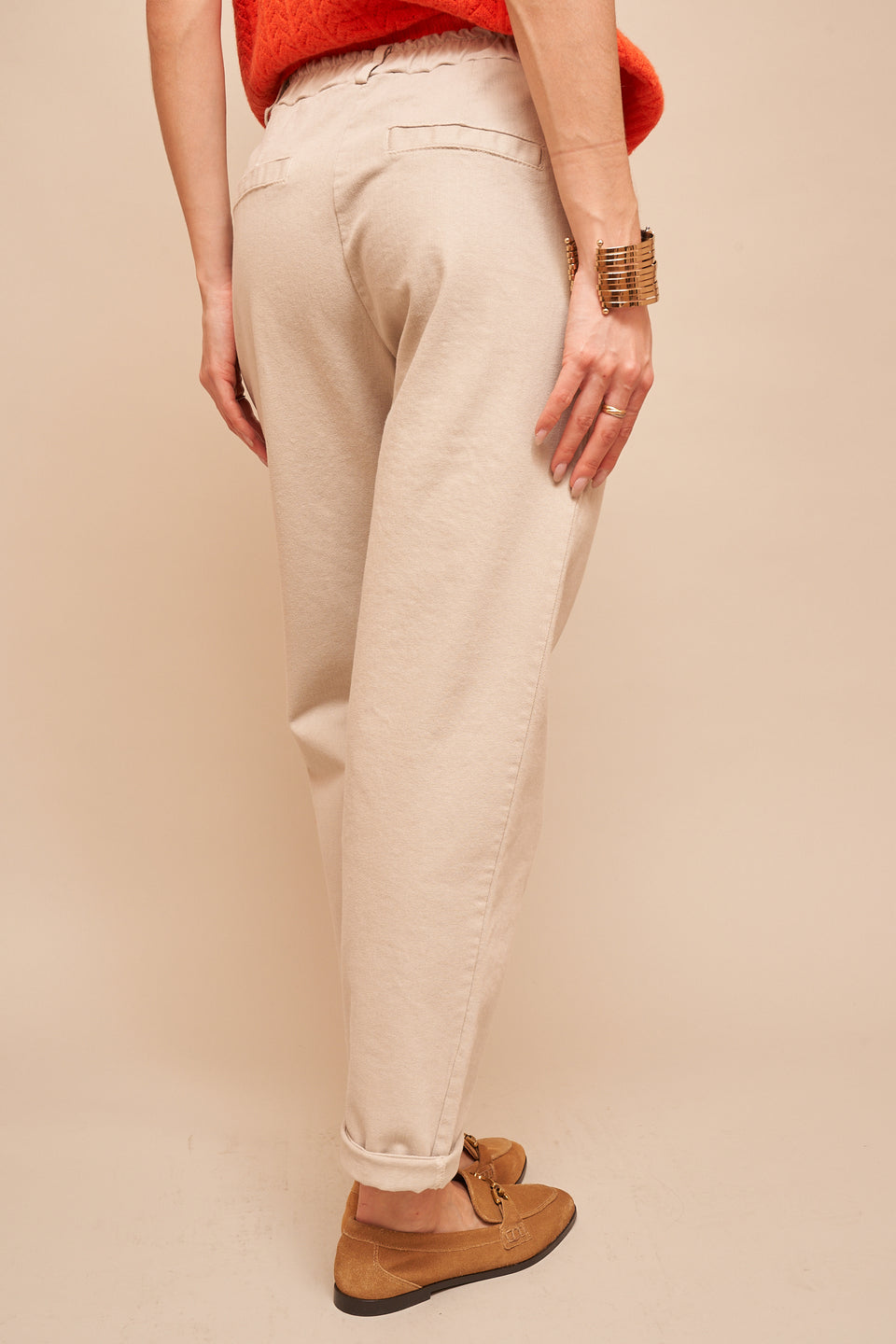 Pantalon ILVA 8673 Beige - Image 4