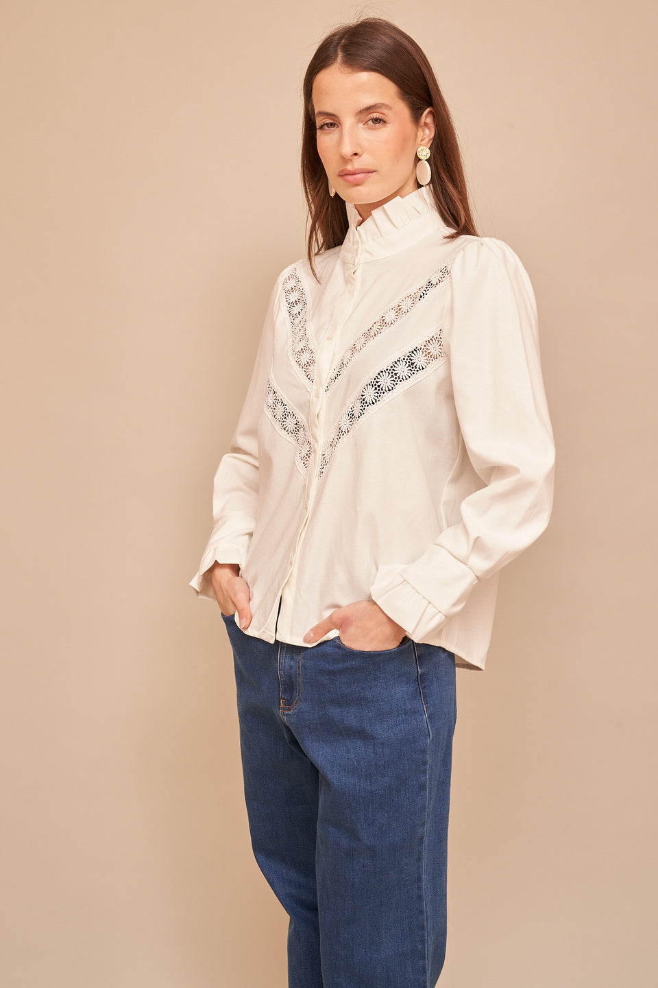 Chemise Yes 4662 Ecru - Image 2