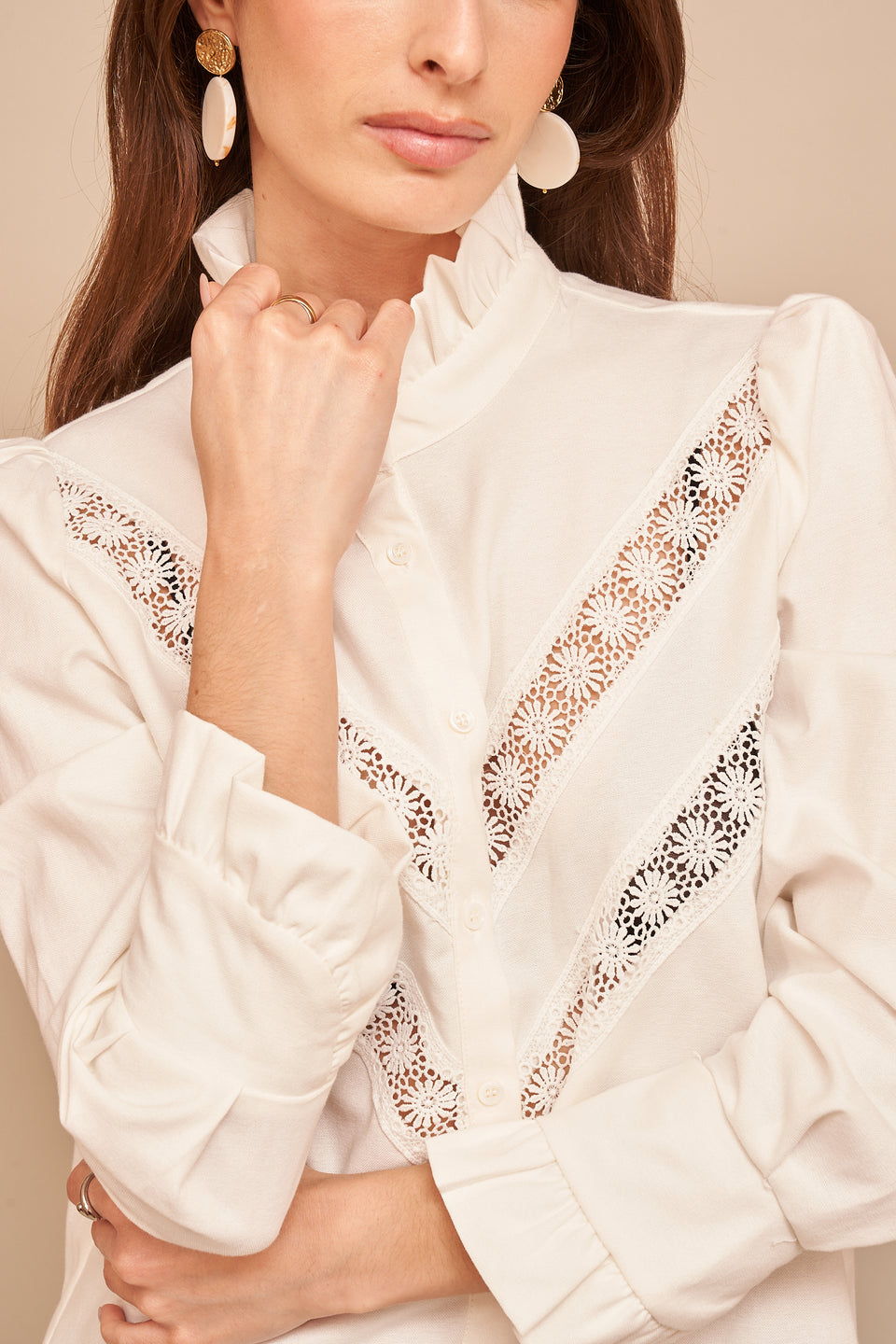 Chemise Yes 4662 Ecru - Image 4