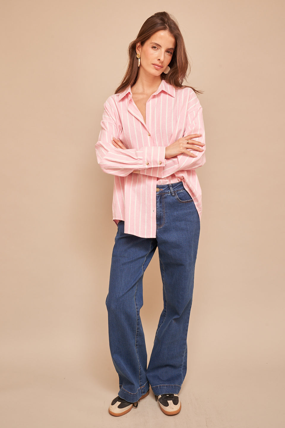 Chemise YES 4573 Rose-3 - Image 2