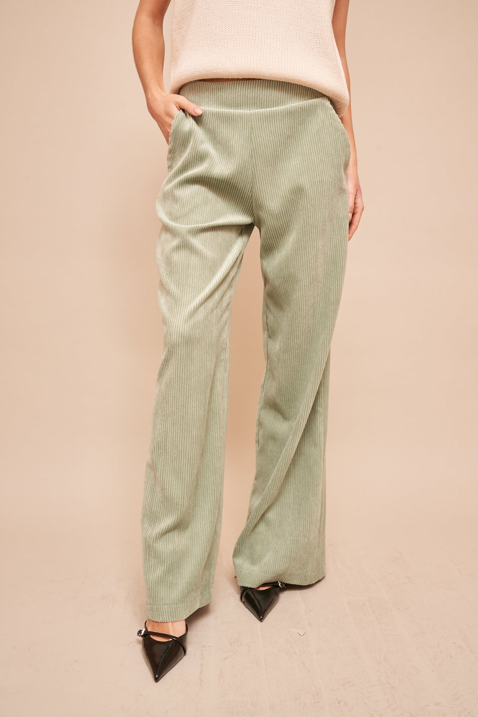 Pantalon Cate Vert d'eau - Image 2
