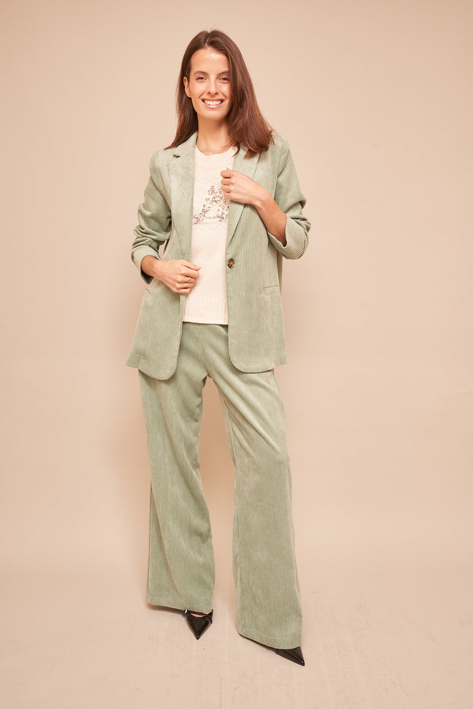 Pantalon Cate Vert d'eau - Image 1