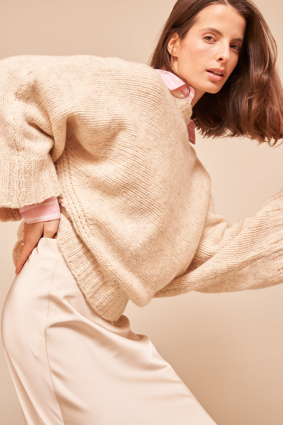 Pull Noemie Beige - Image 4