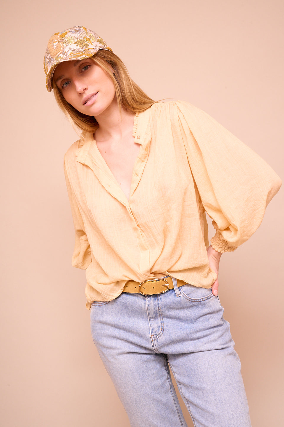 Chemise Yes 4692 Jaune - Image 2