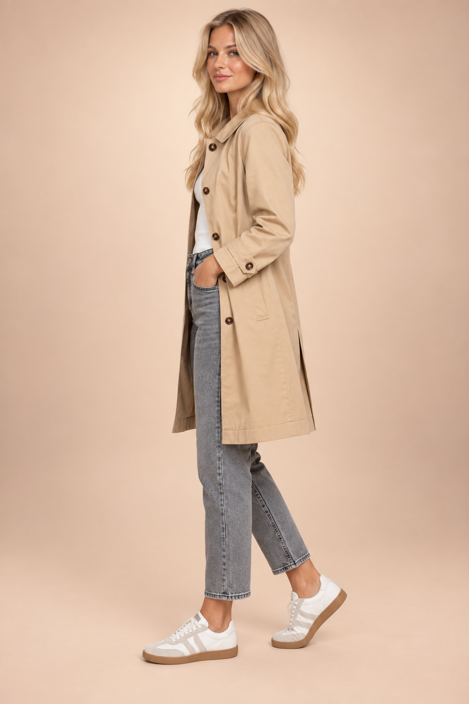 Manteau Ginette Beige - Image 4