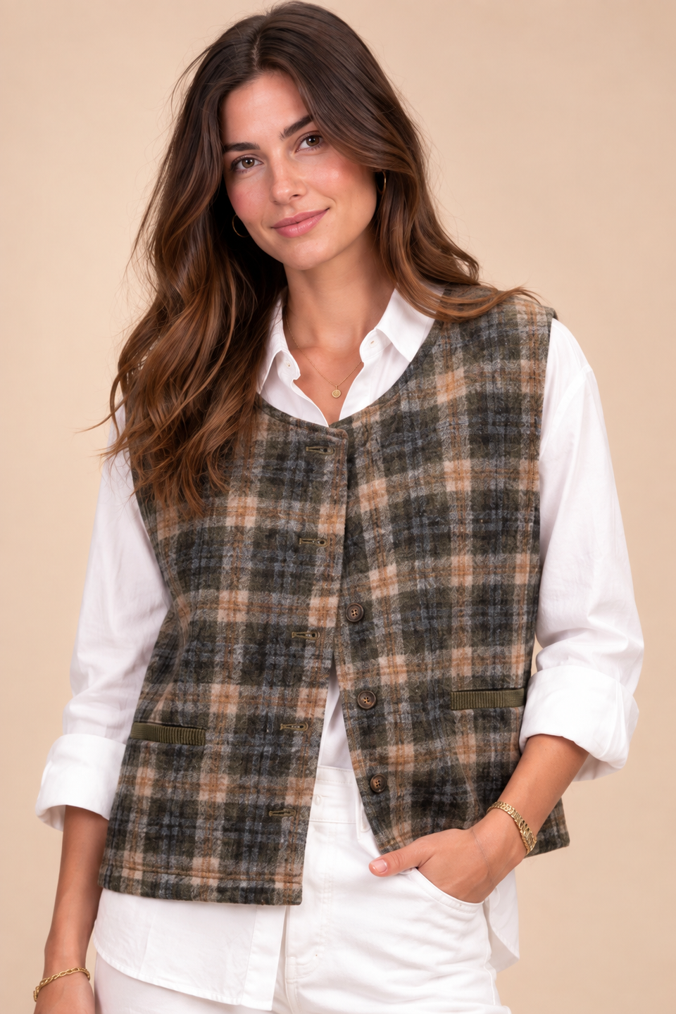 Gilet Gerty kaki - Image 2
