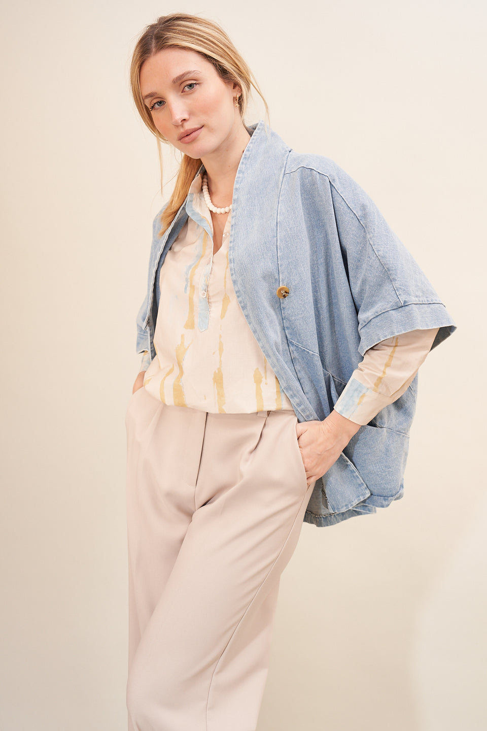 Pantalon YES 7410 Beige - Image 2