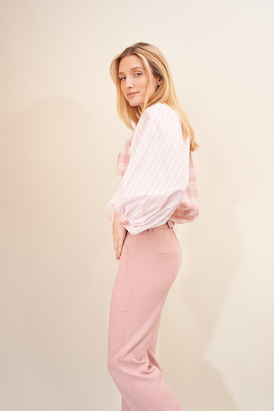 Pantalon YES 7374 Rose - Image 3
