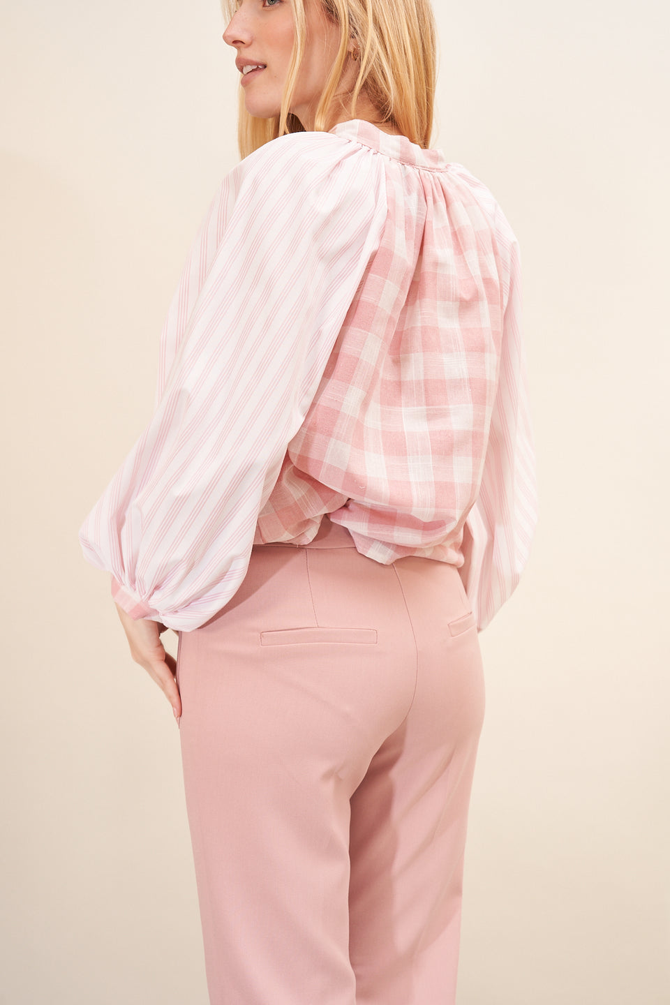 Pantalon YES 7374 Rose - Image 4