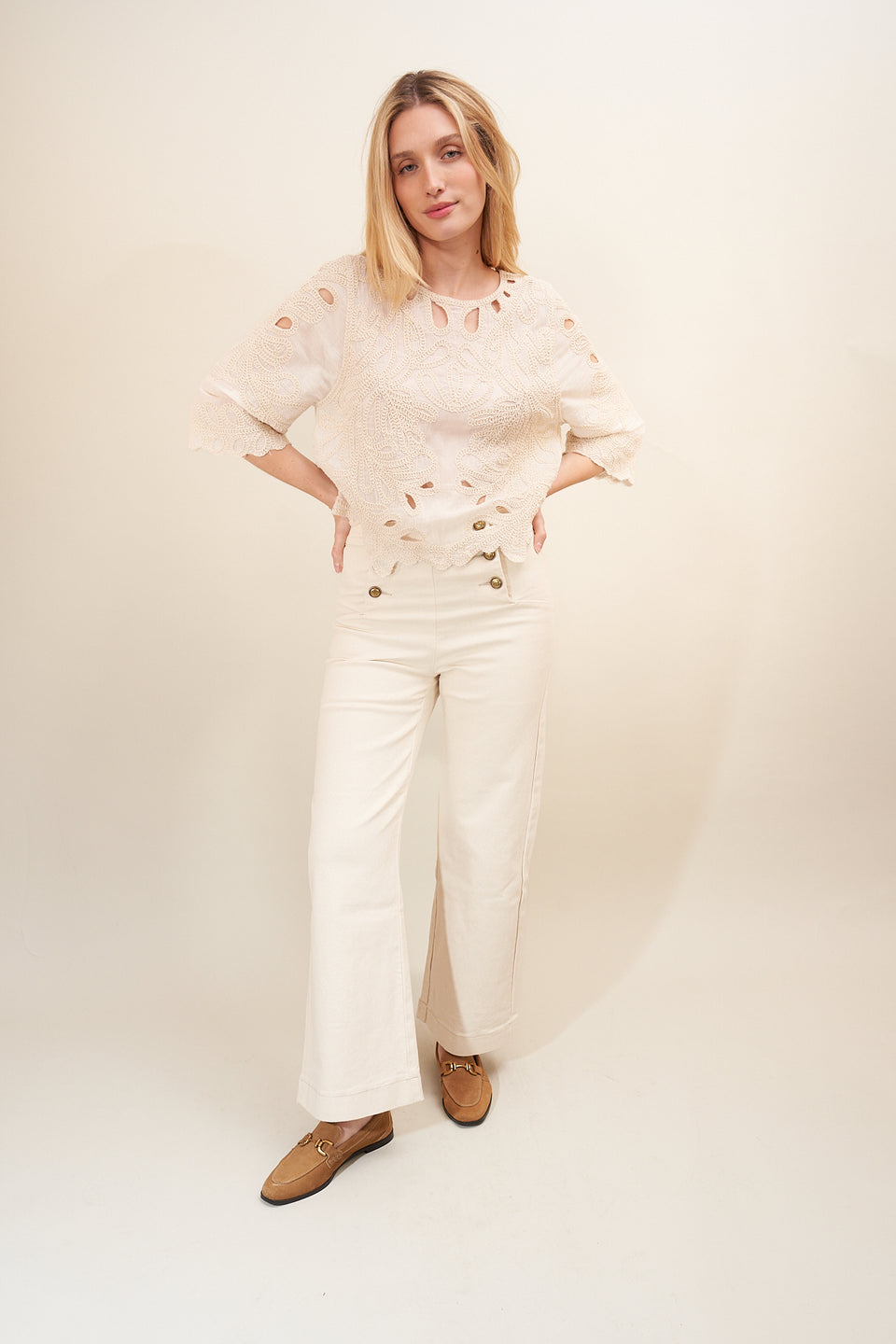Jeans ILVA 413 Beige - Image 2