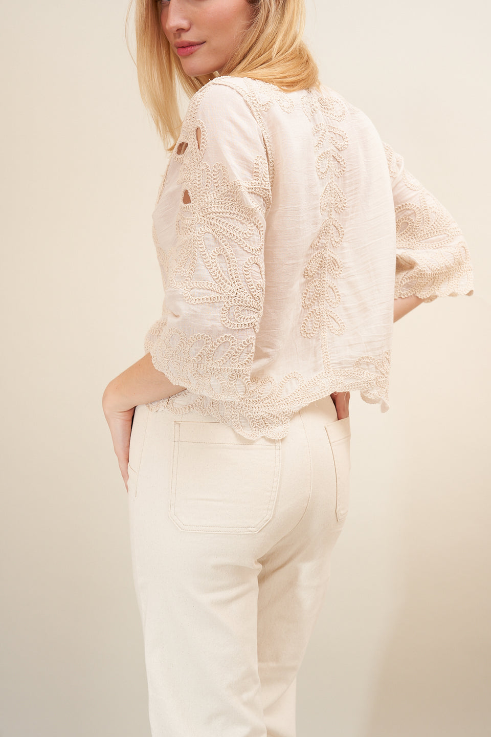 Jeans ILVA 413 Beige - Image 5
