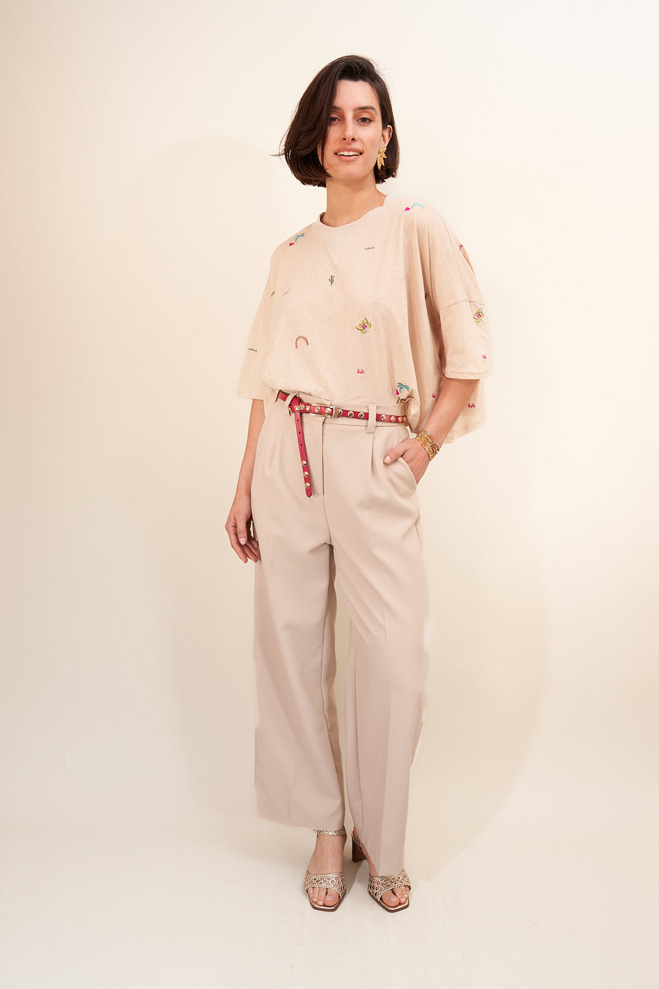 Pantalon YES 7410 Beige - Image 2