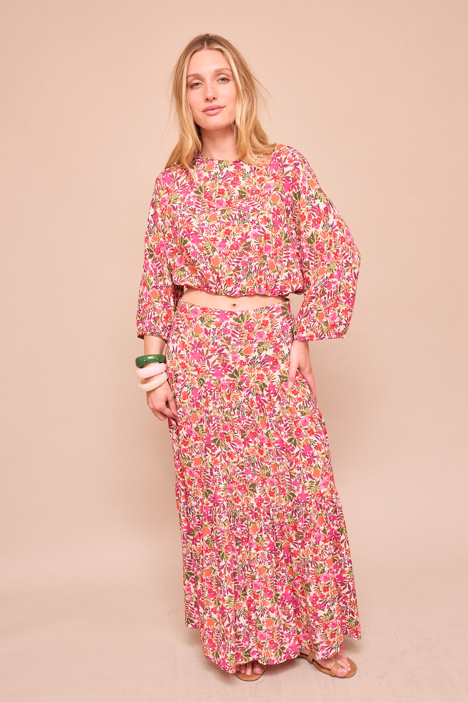 Haut Ava Fleurs Roses - Image 3