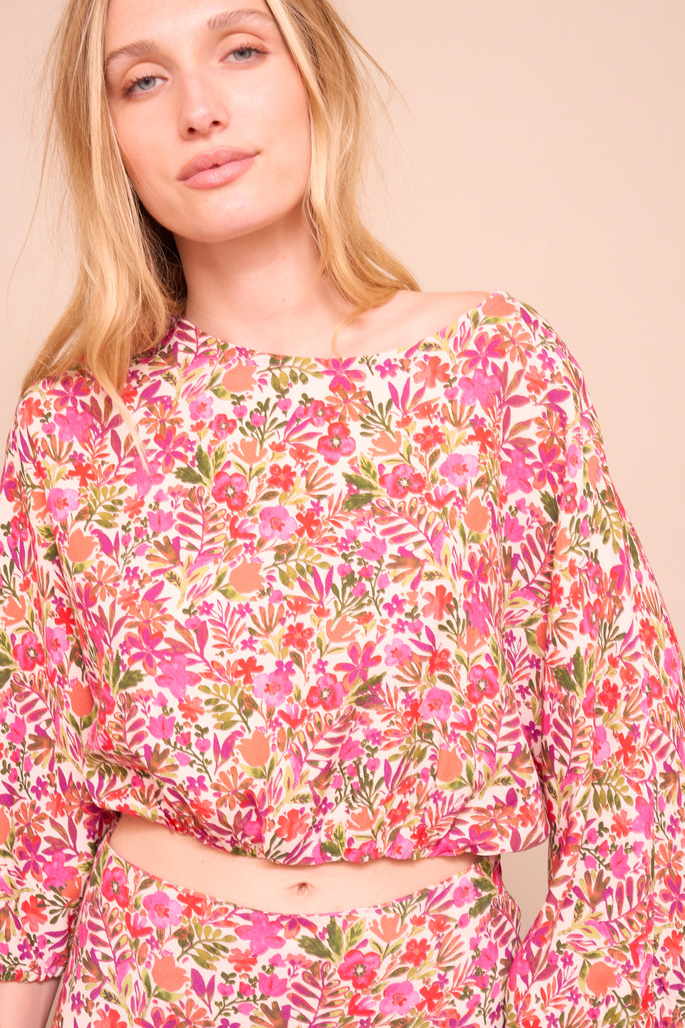 Haut Ava Fleurs Roses - Image 5