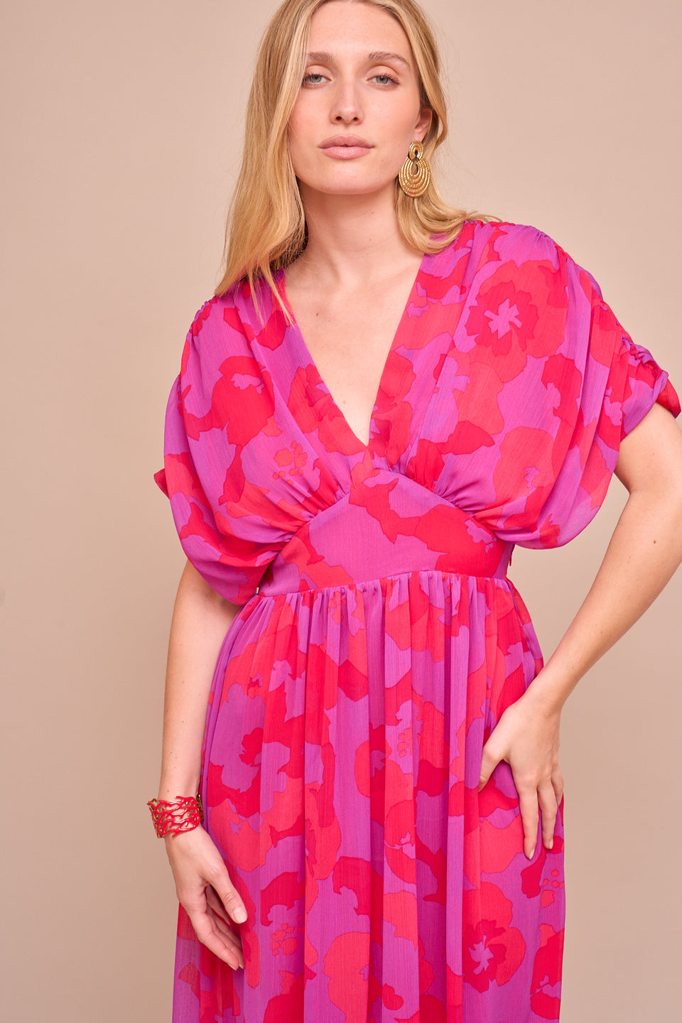 Robe Ursula Violet/ Fuchsia - Image 5