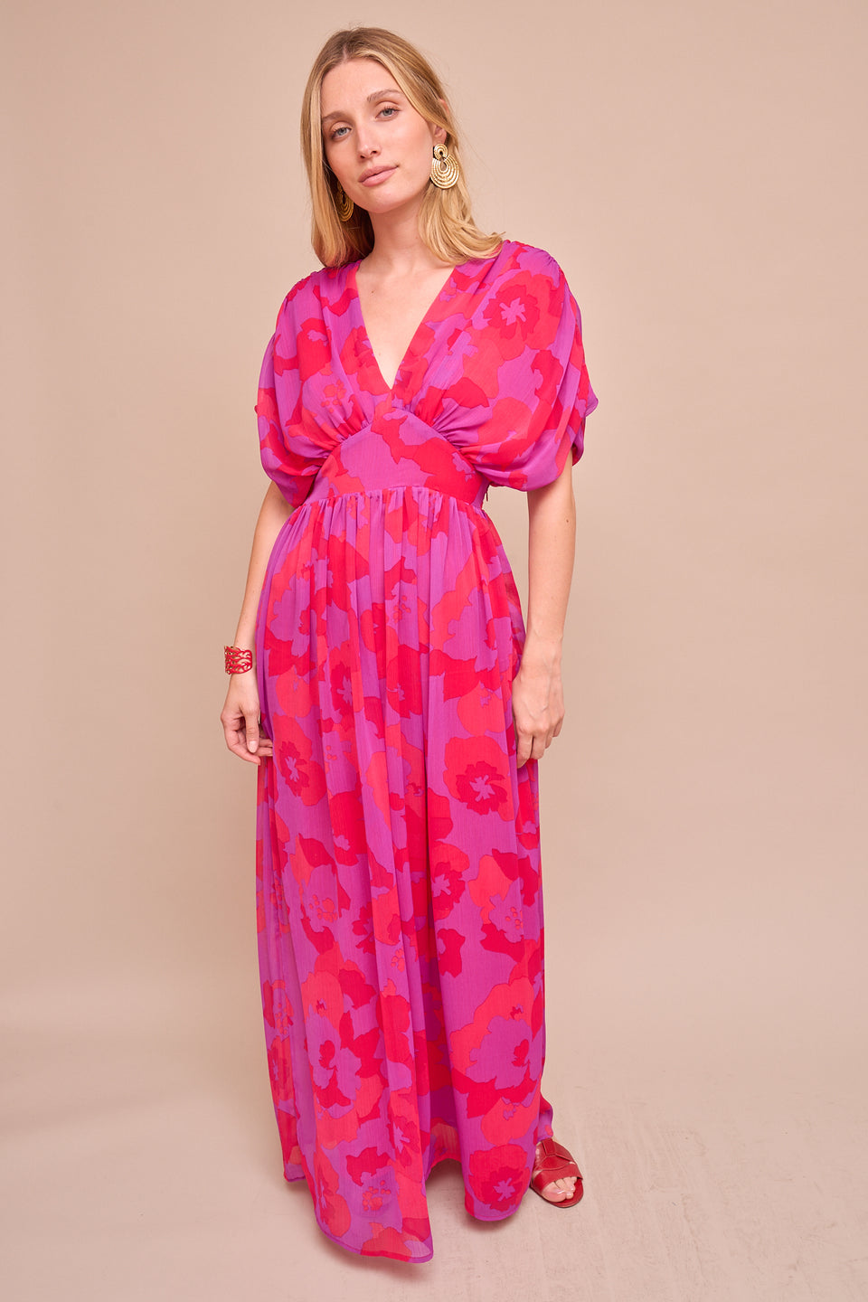 Robe Ursula Violet/ Fuchsia - Image 1
