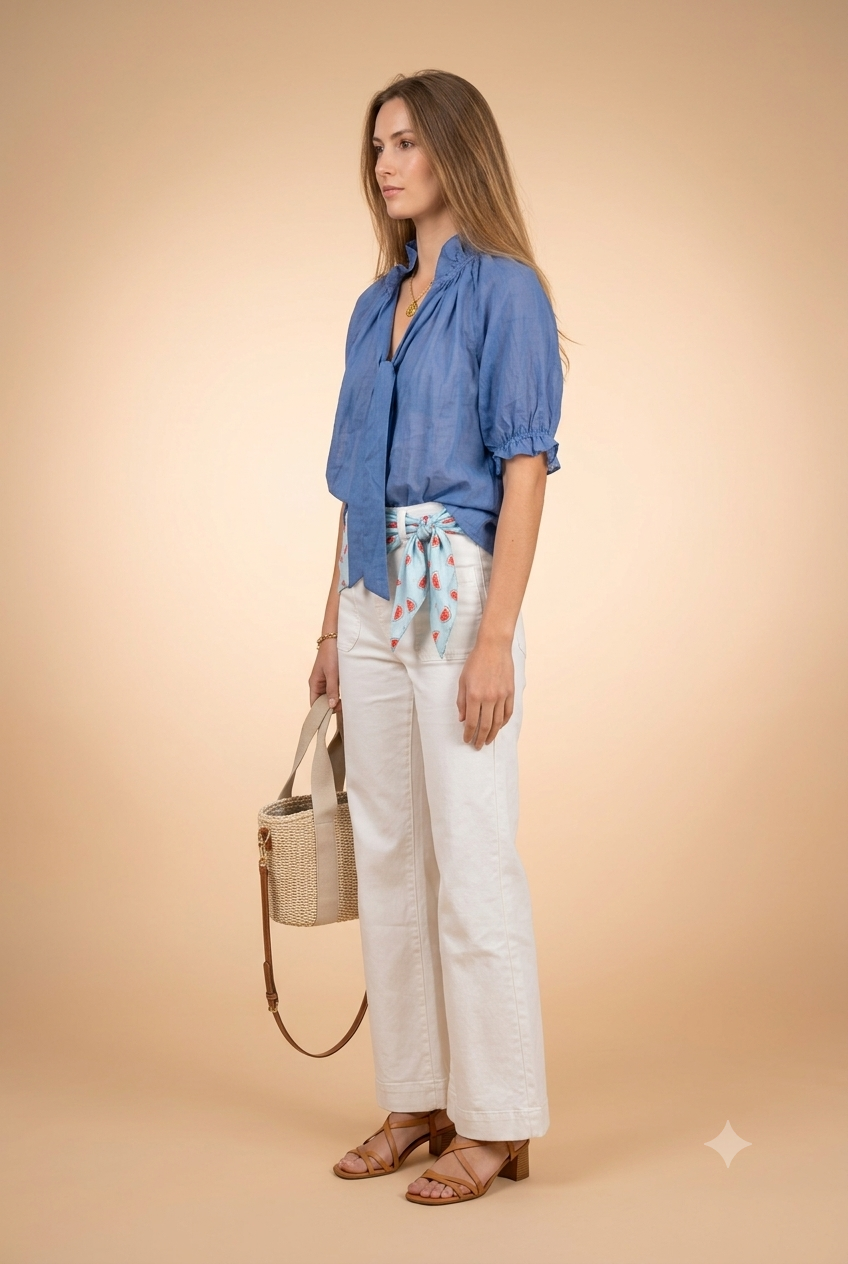 Chemise Yes 30720 Bleu - Image 4