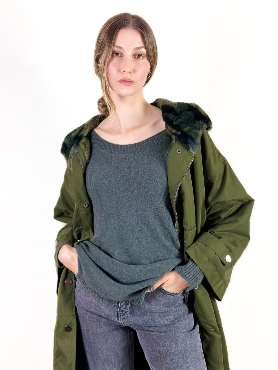 Manteau Levi Kaki - Image 4