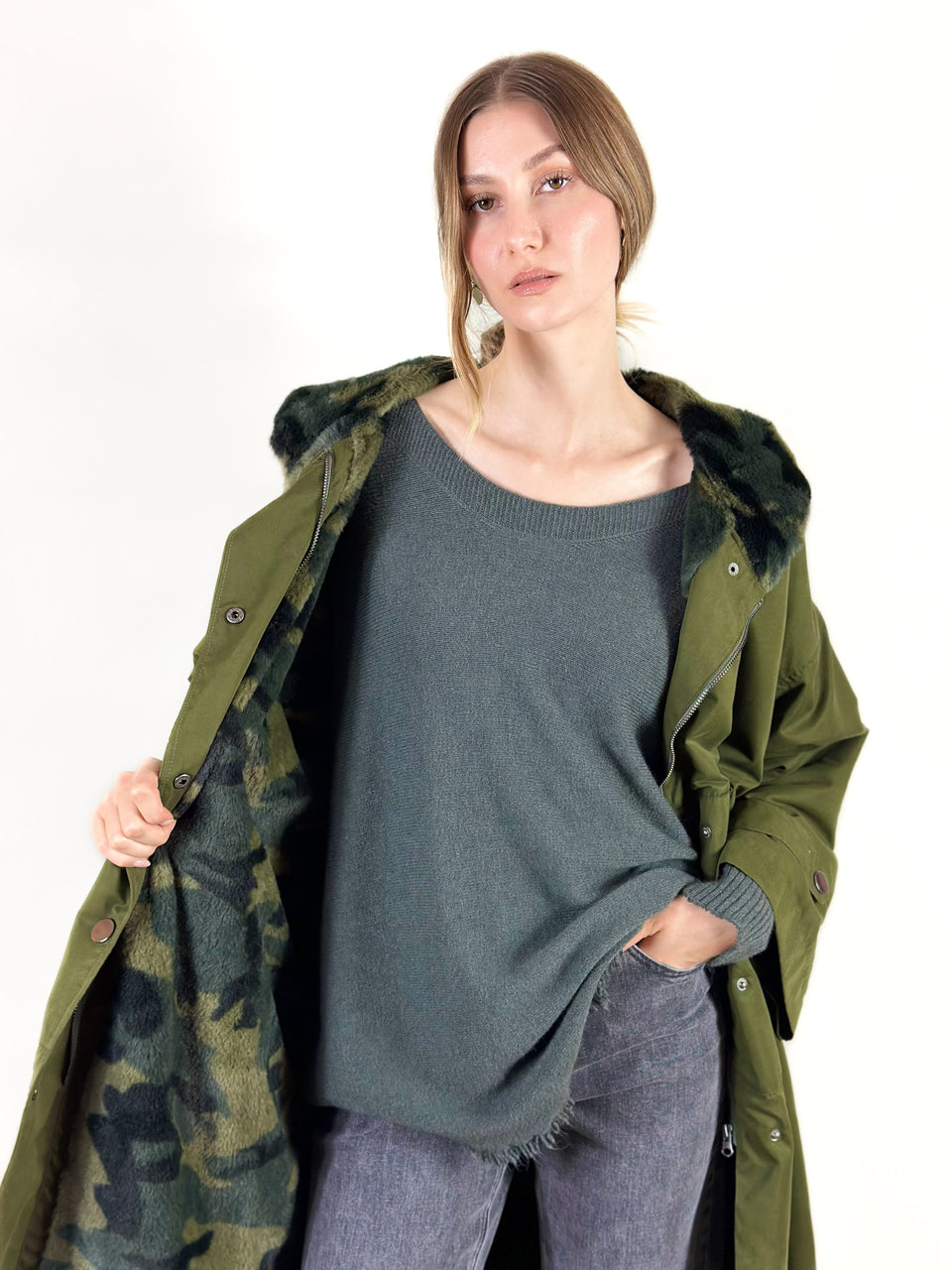 Manteau Levi Kaki - Image 3