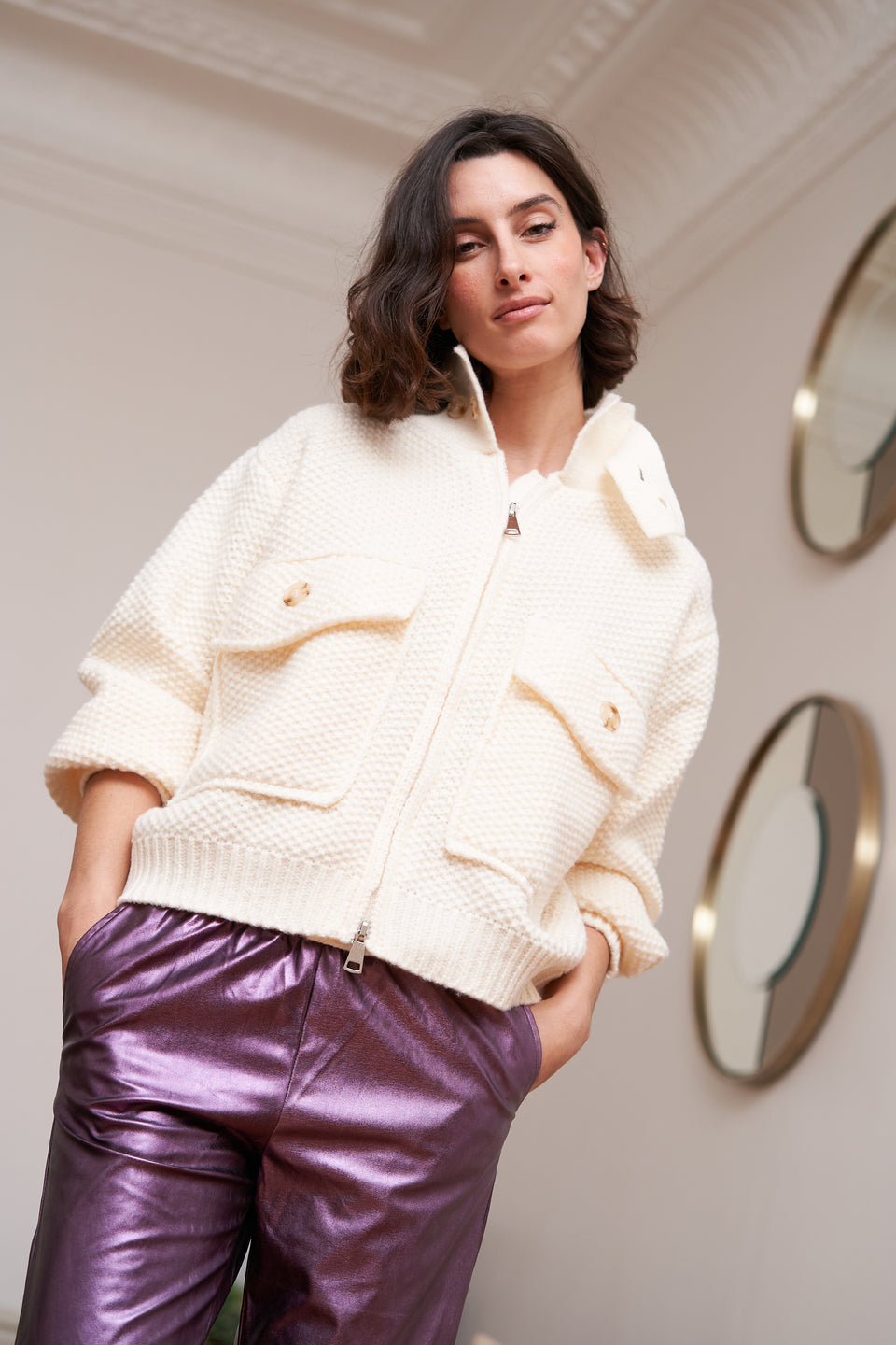 Blazer ILVA 6930 Ecru - Image 1