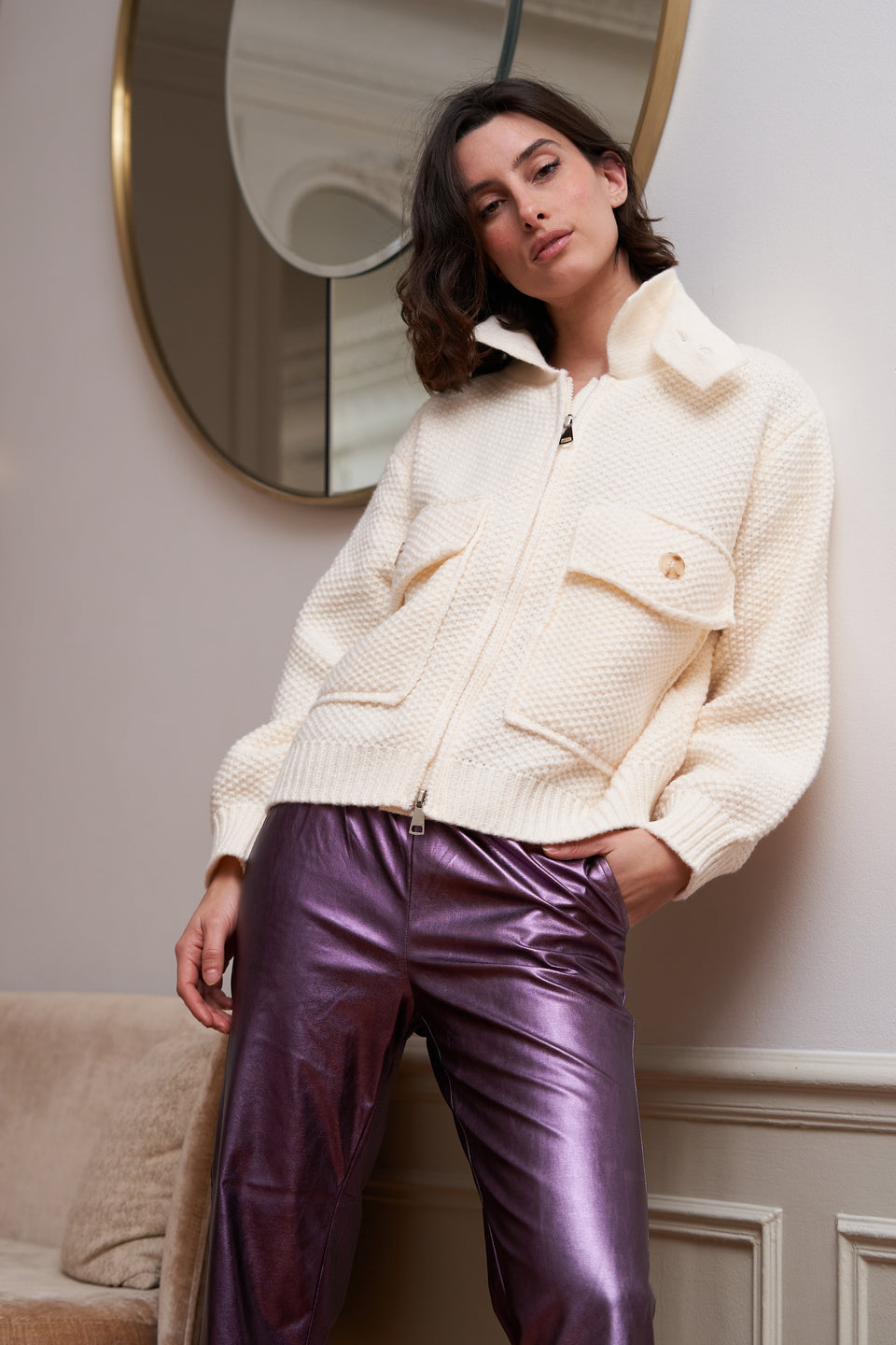 Blazer ILVA 6930 Ecru - Image 2