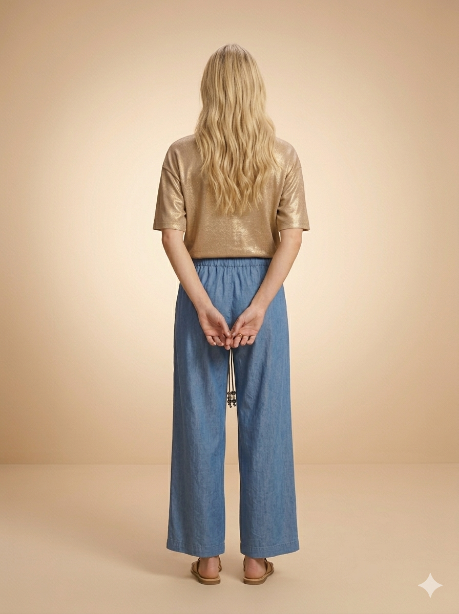 Pantalon Neline Chambray - Image 4