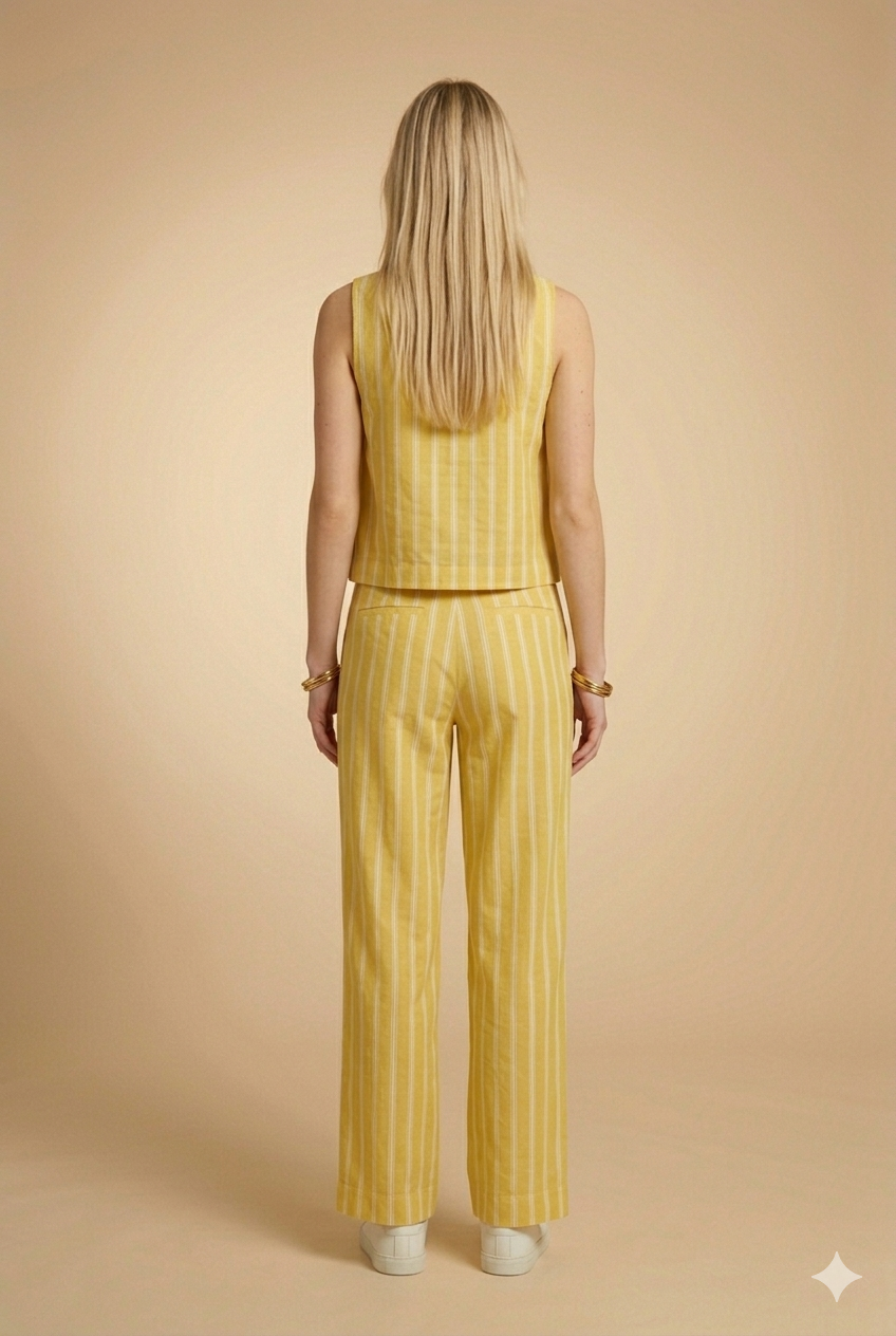 Pantalon Yes 7741 Jaune-1 - Image 4