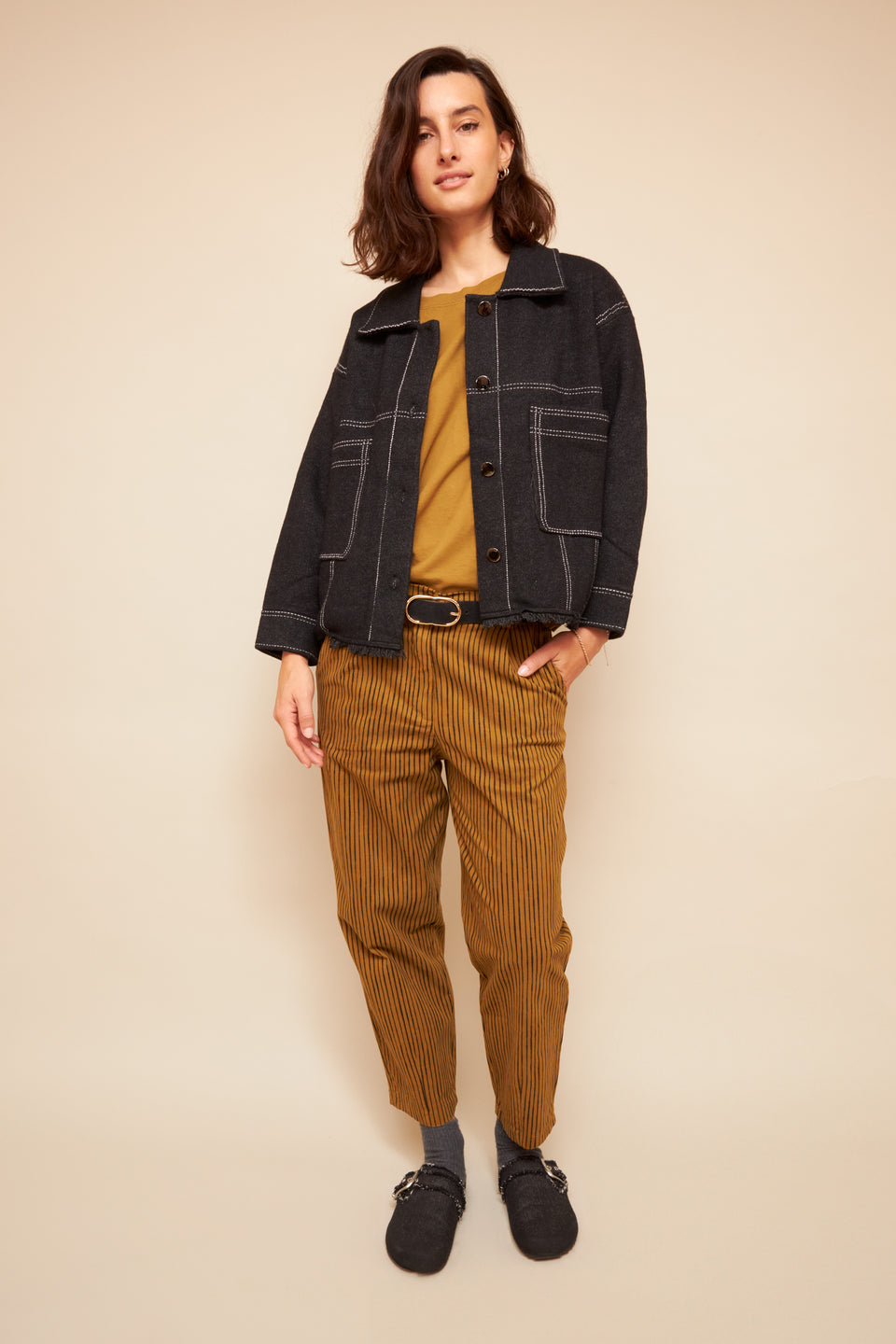Pantalon ILVA 95177 Ocre - Image 1