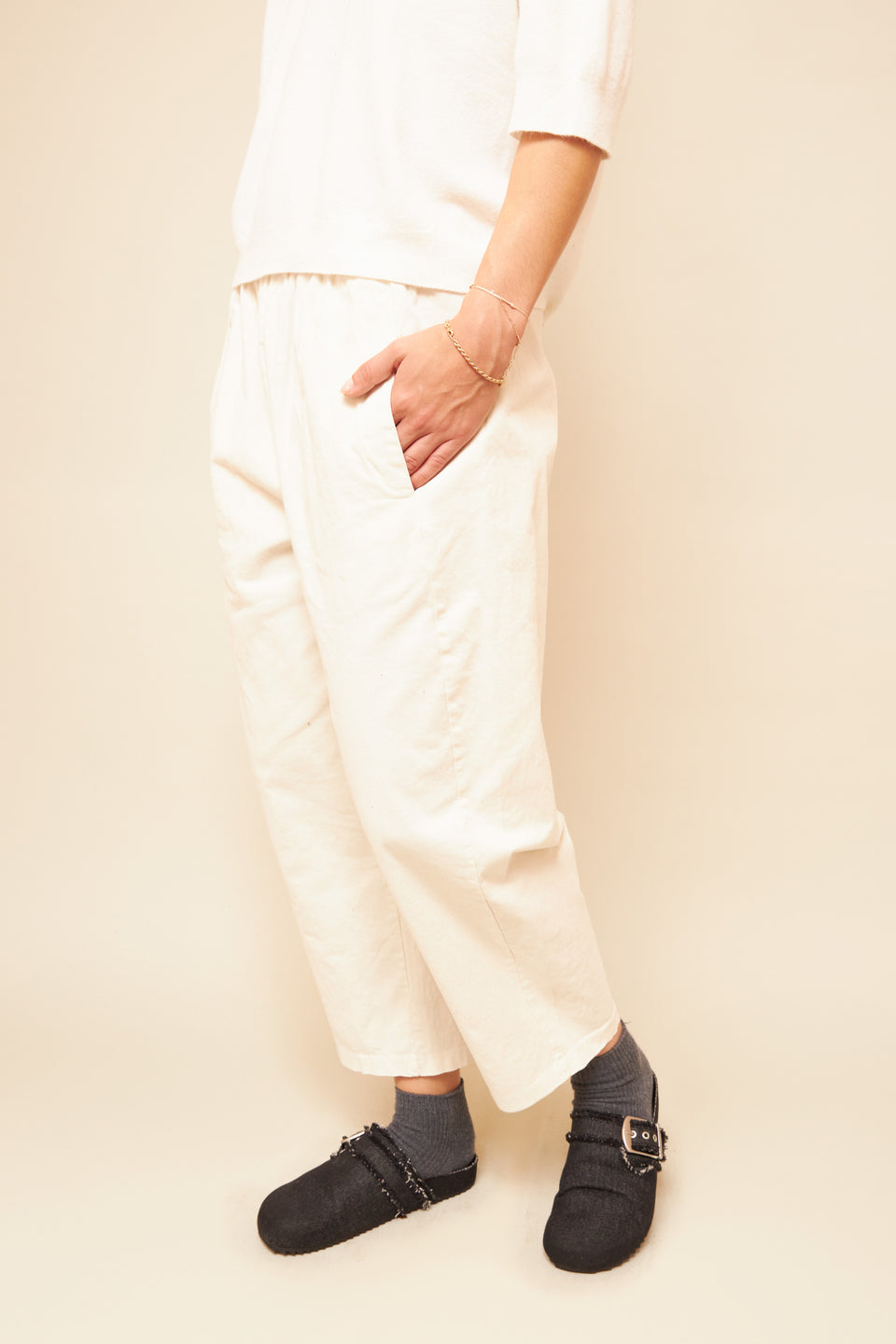 Pantalon ILVA 21469 Ecru - Image 4