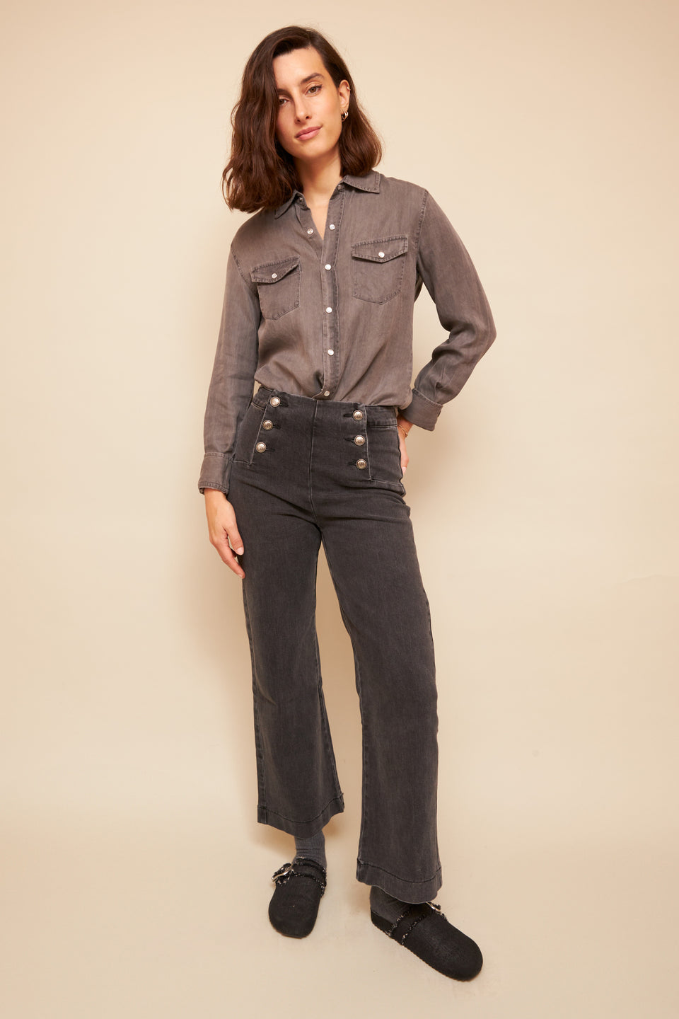 Jeans ILVA 413 Gris Foncé - Image 2