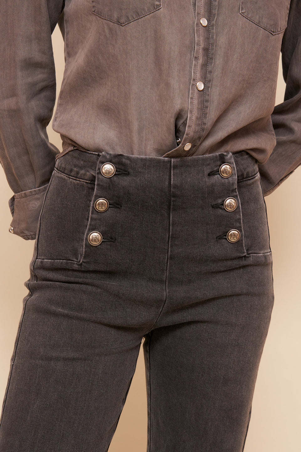 Jeans ILVA 413 Gris Foncé - Image 3
