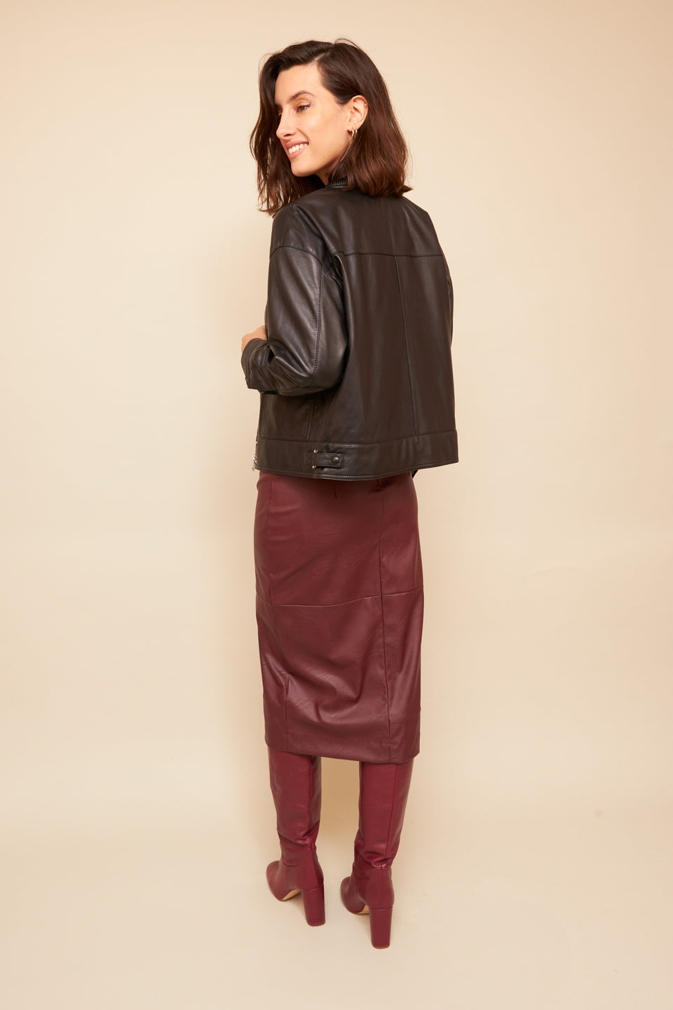 Jupe Cristel Bordeaux - Image 5