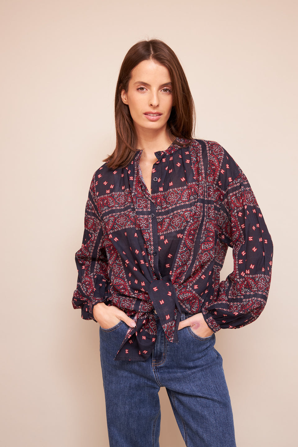 Chemise ILVA 18718 Marine - Image 1