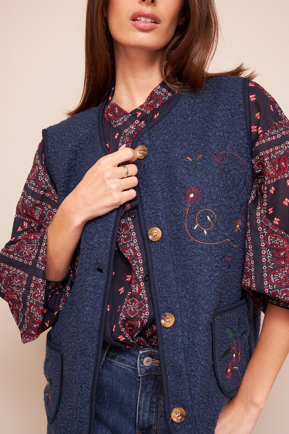 Gilet ILVA 95368 Bleu - Image 4