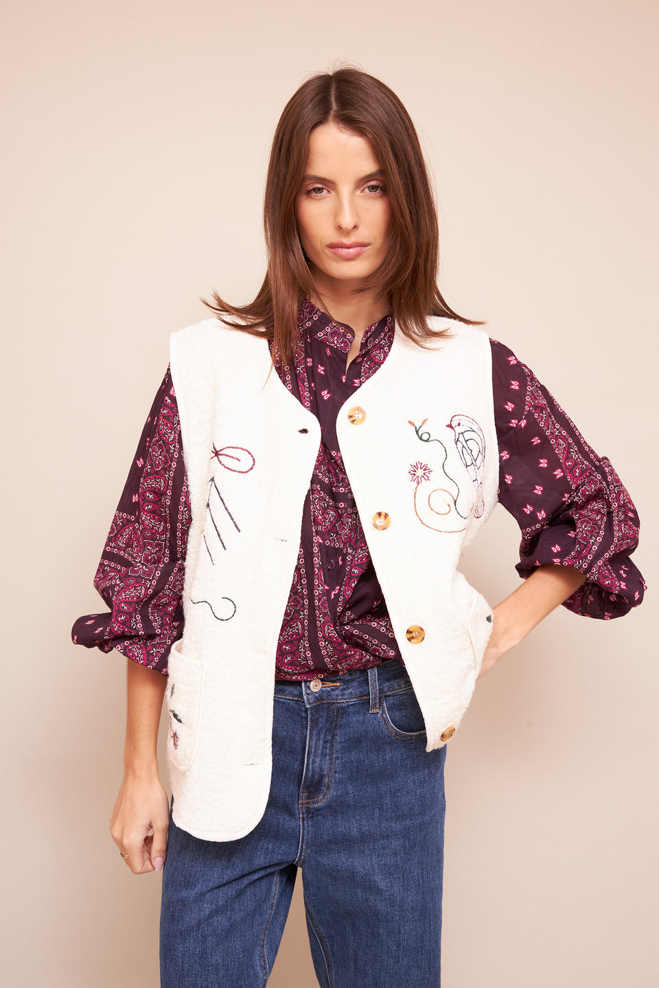Chemise ILVA 18718 Bordeaux - Image 6