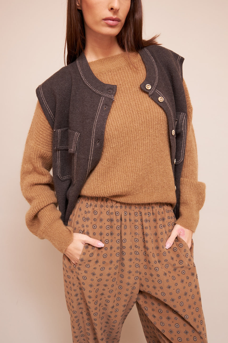 Pull Alexandre 8841 Camel - Image 5