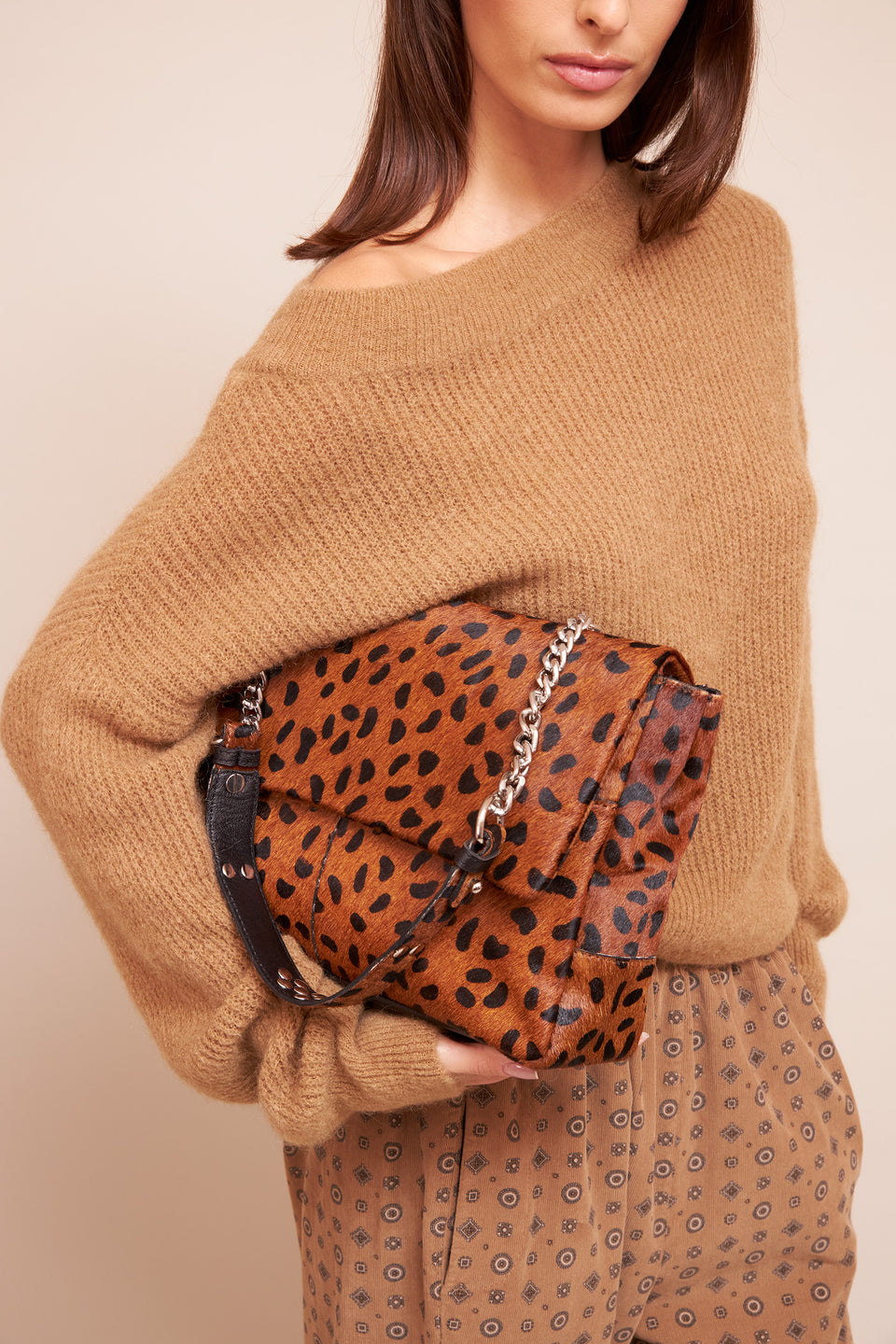 Sac Cuir Rachel Léopard - Image 3