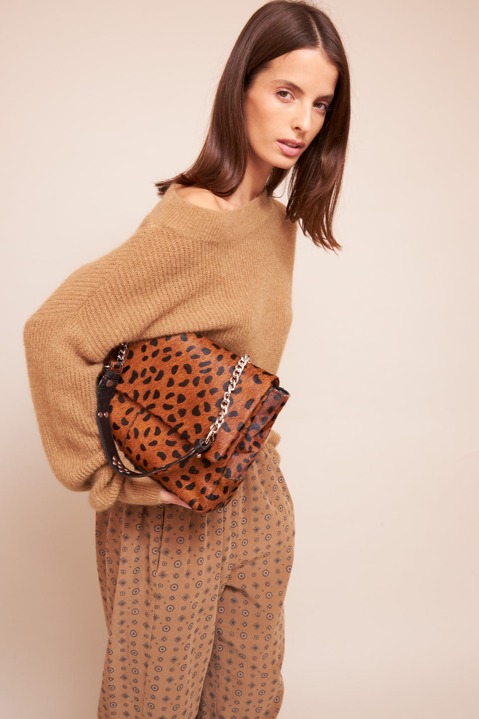 Sac Cuir Rachel Léopard - Image 1