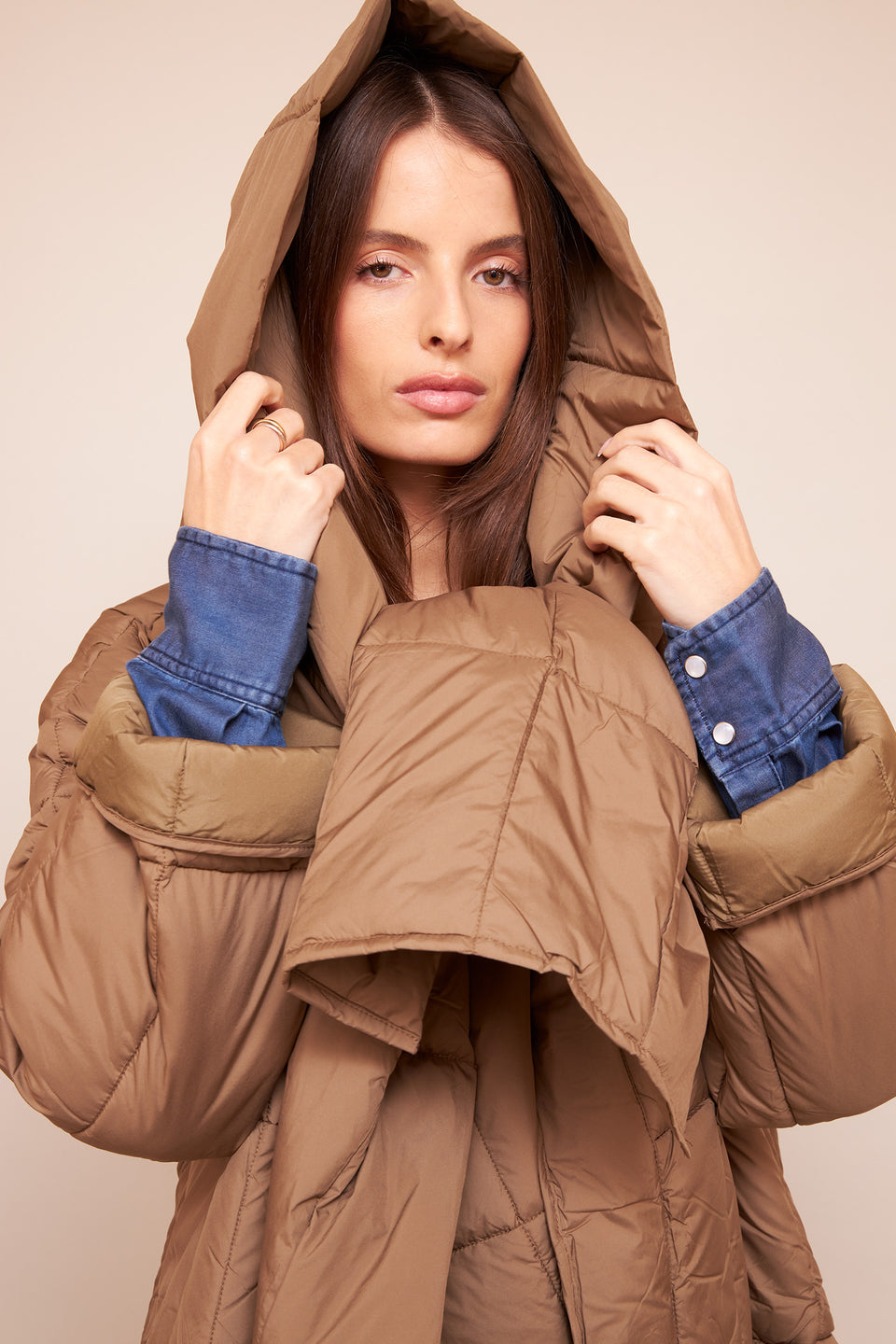 Manteau ILVA 1015 Taupe - Image 5