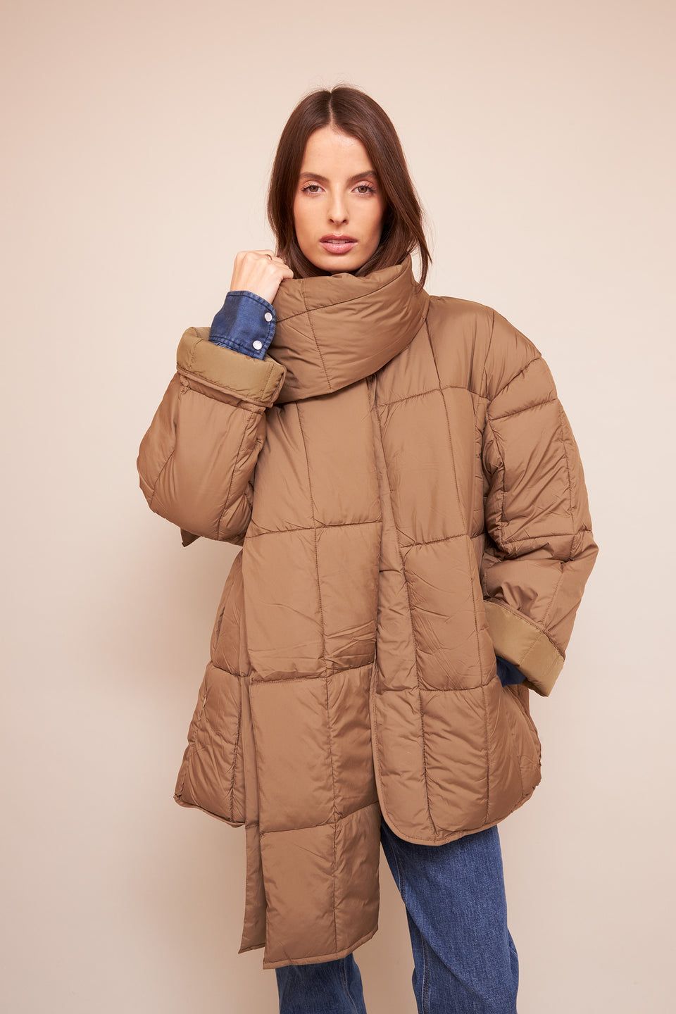 Manteau ILVA 1015 Taupe - Image 1