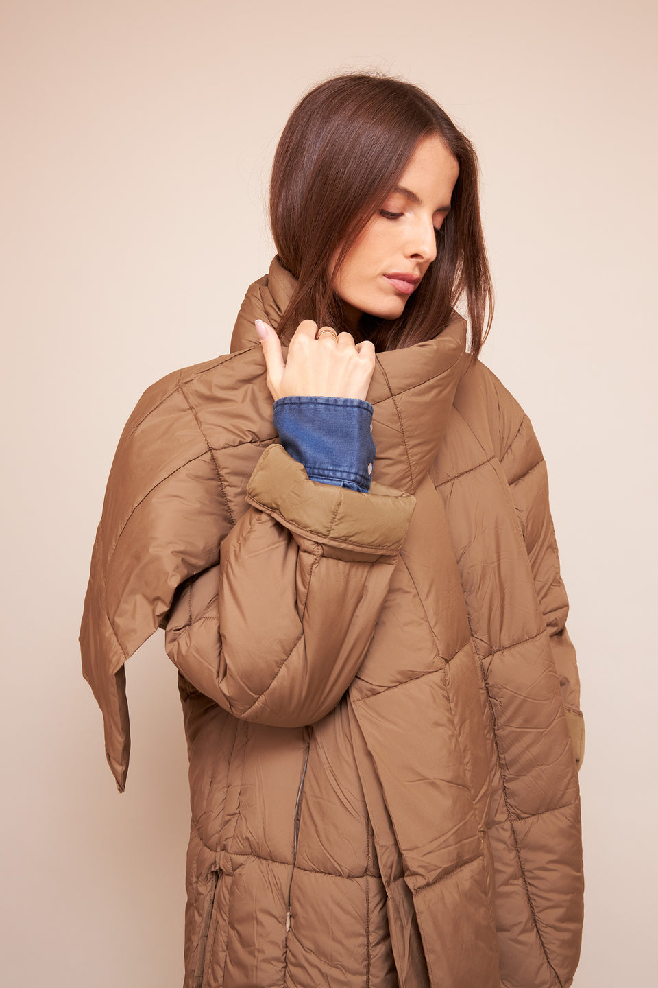 Manteau ILVA 1015 Taupe - Image 4