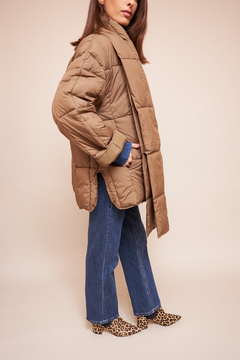 Manteau ILVA 1015 Taupe - Image 7