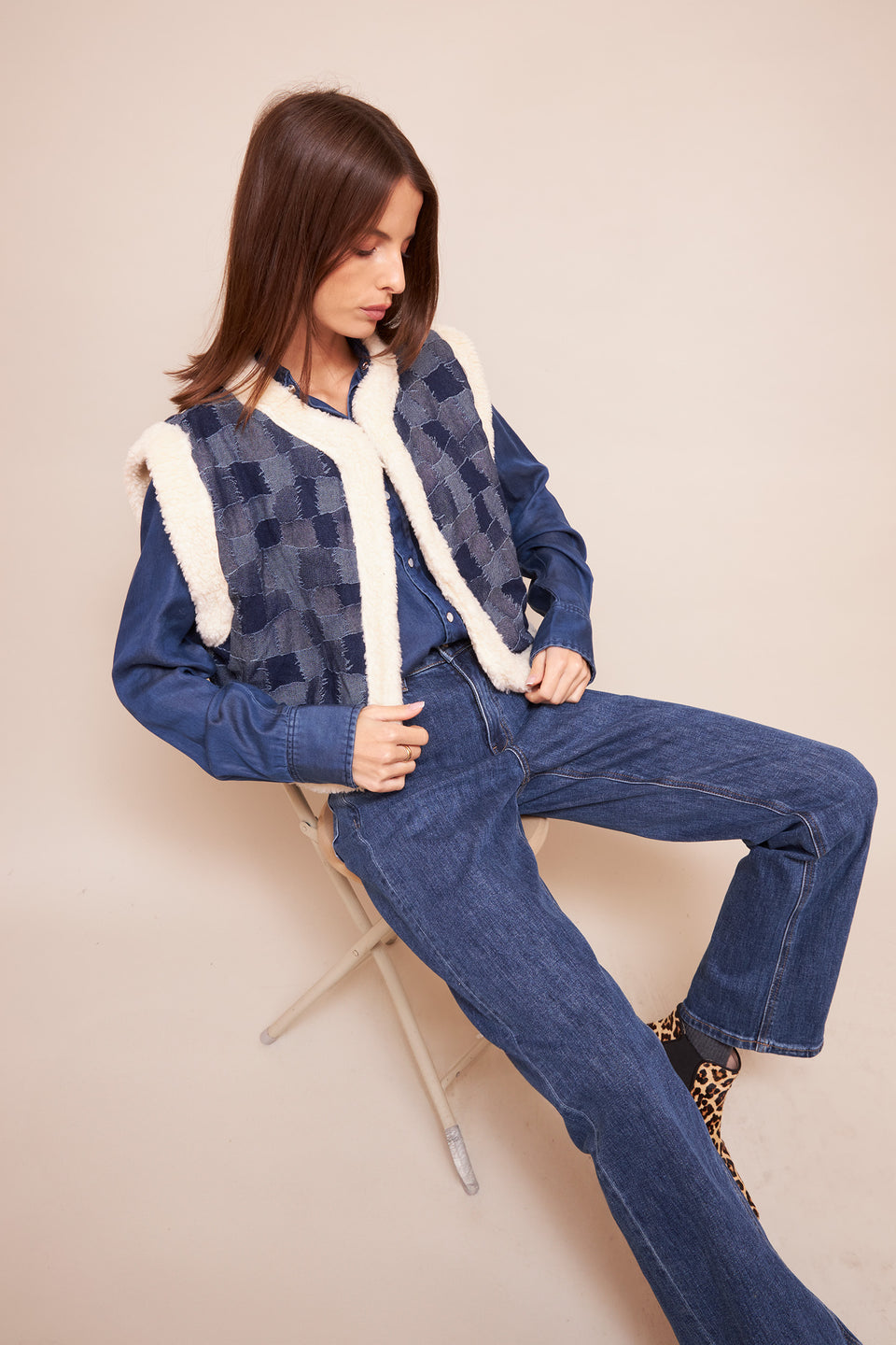 Gilet ILVA 7127 Jeans - Image 3