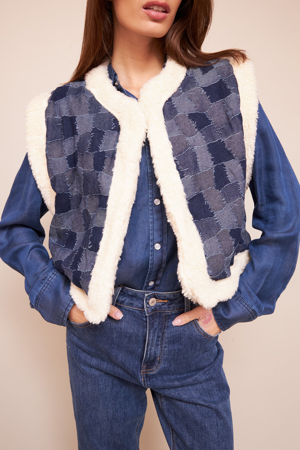 Gilet ILVA 7127 Jeans - Image 2