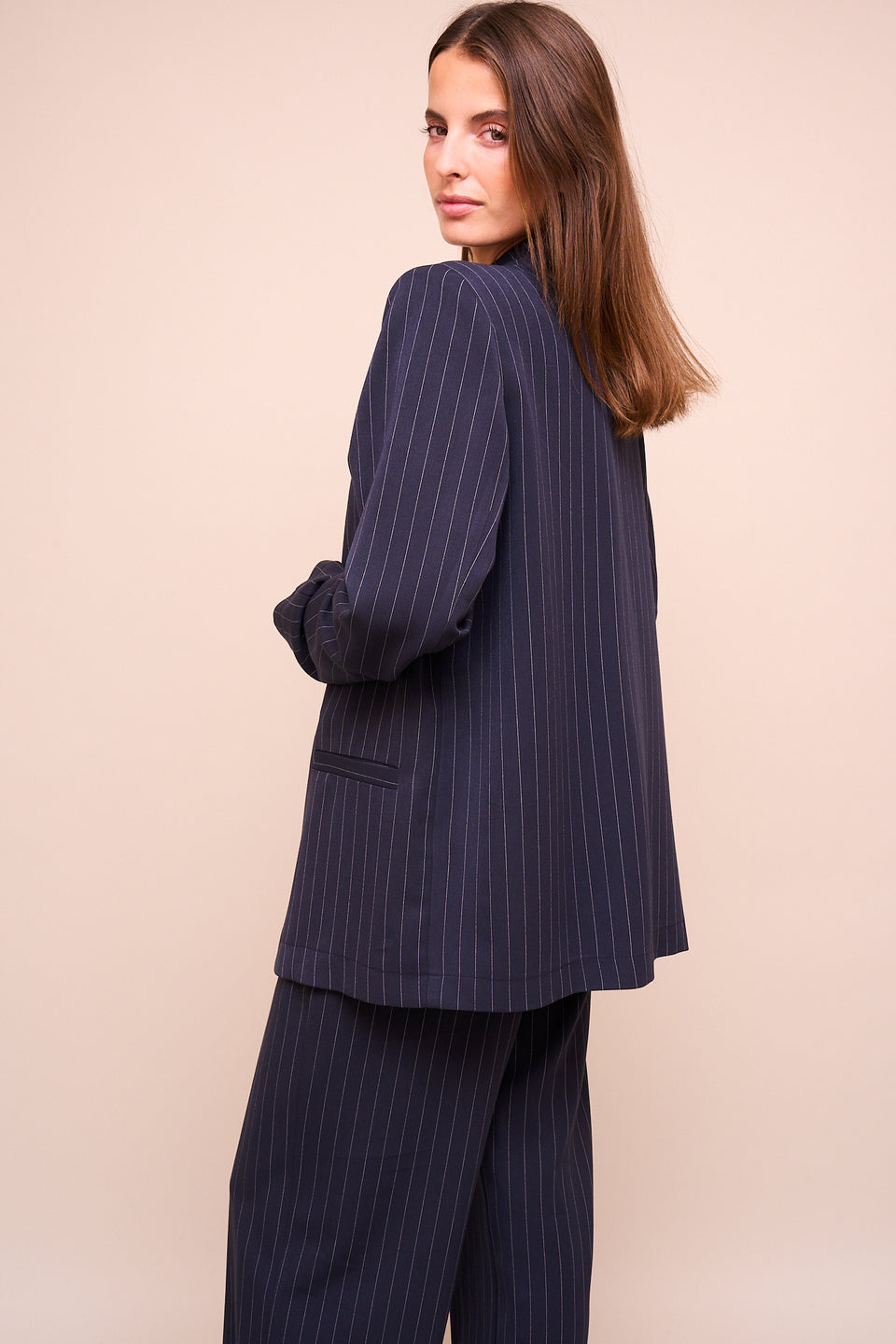 Blazer Beatrice Marine rayé - Image 6