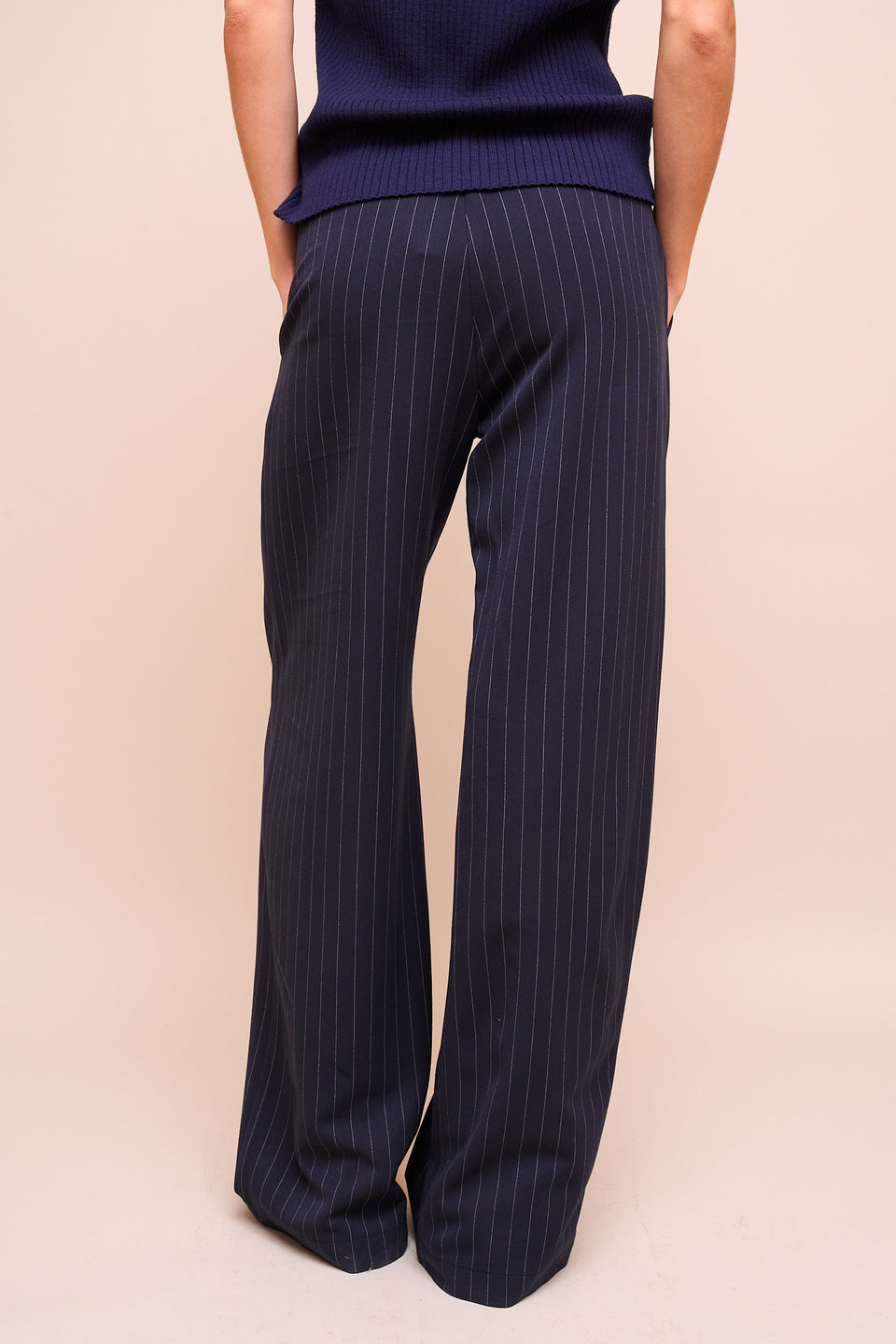 Pantalon FREDERIC Marine rayé - Image 3