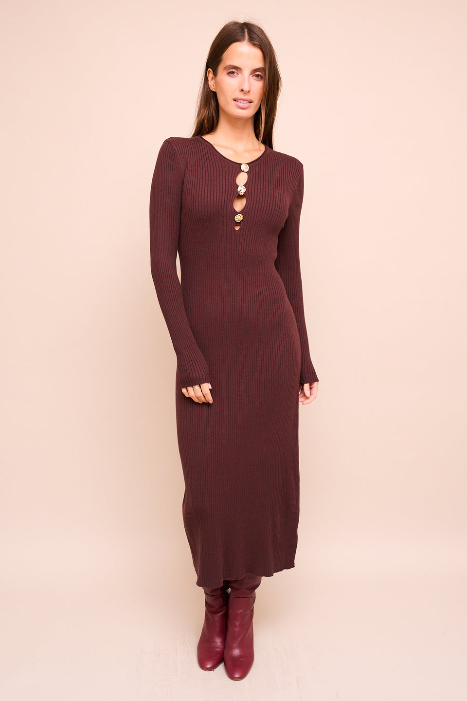Robe Nidia Marron - Image 1