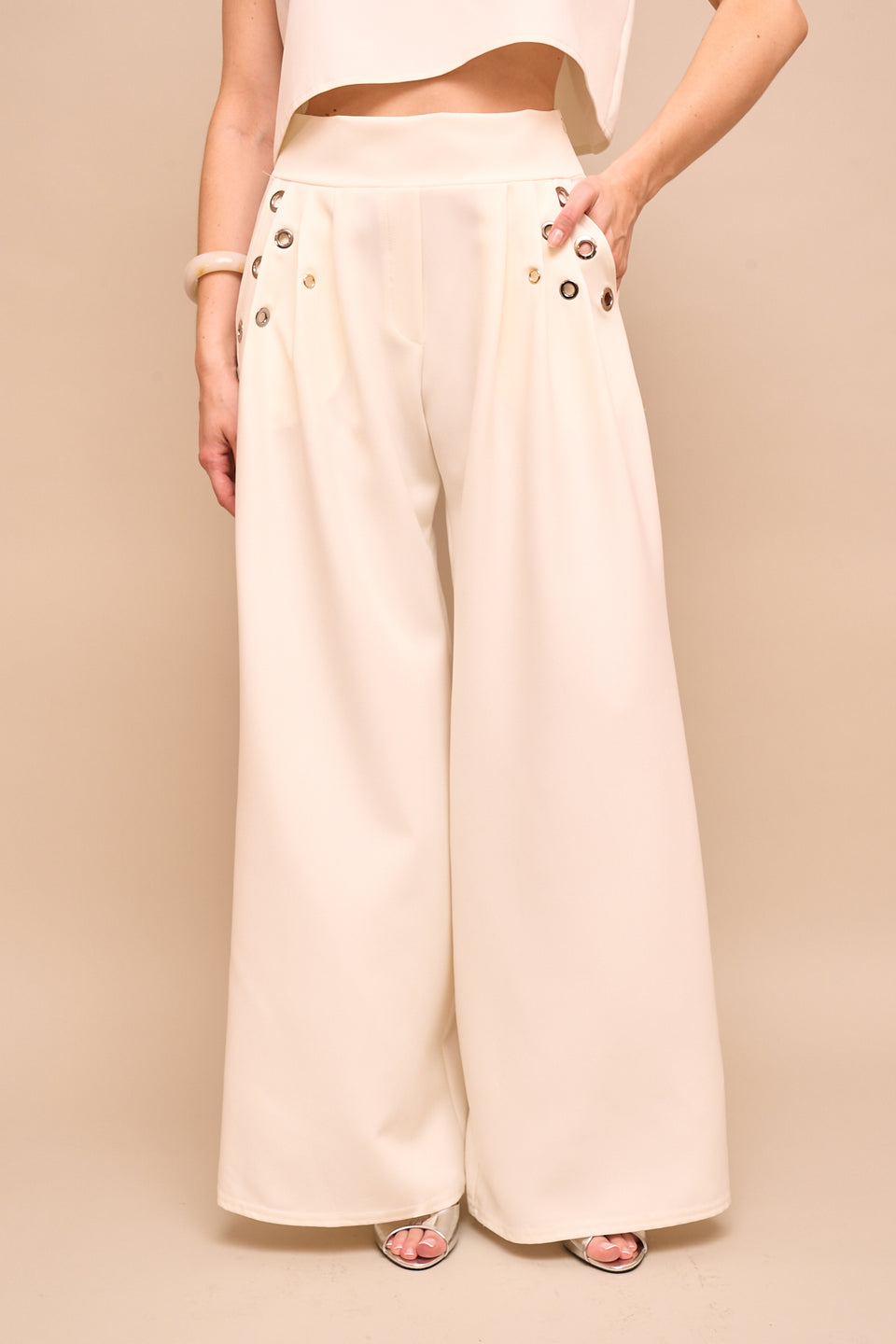 Pantalon ILVA 2526 Ecru - Image 3